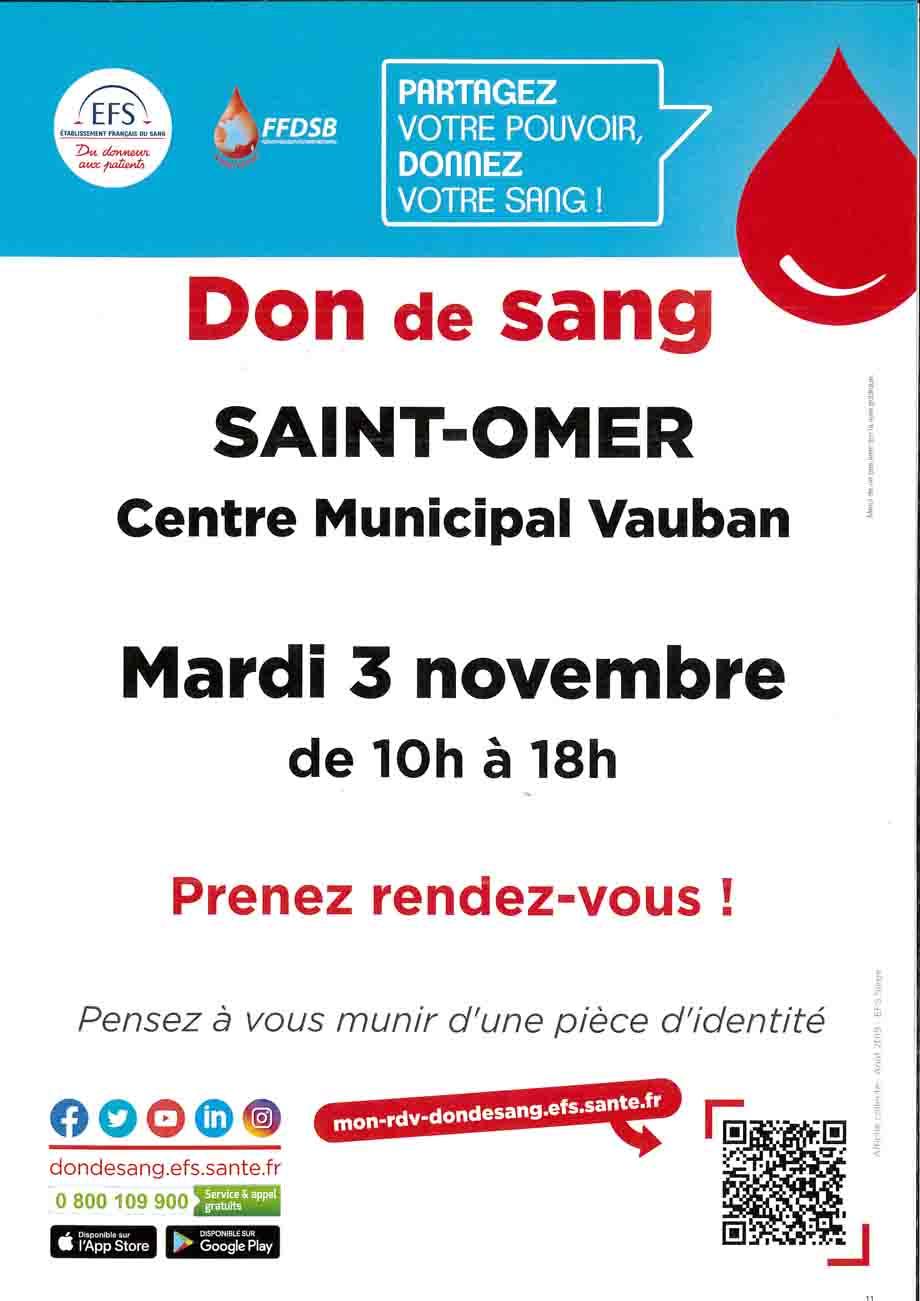 Affiche don du sang 1