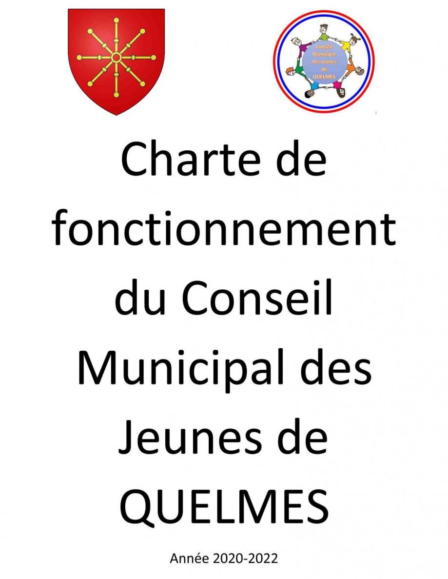 Charte de fonctionnement du cmj de quelmes 1