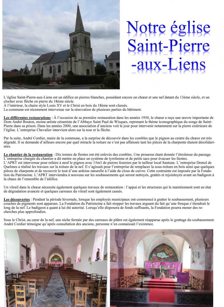 Notre eglise saint pierre aux liens 1