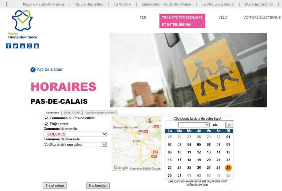 Reseau transport scolaire quelmes lacleweb