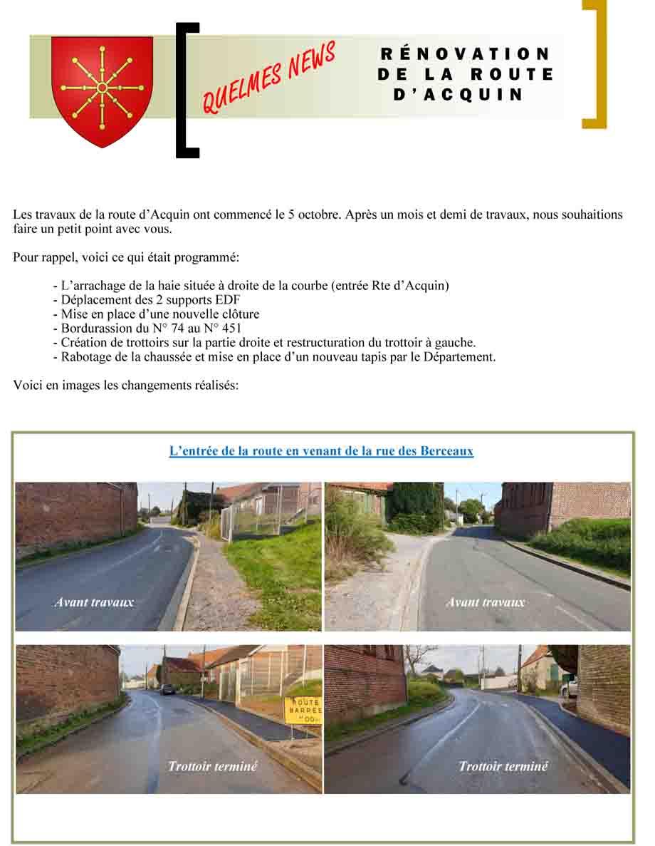 Travaux route d acquin 1