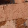 Inscription sur charpente datant de 1819
