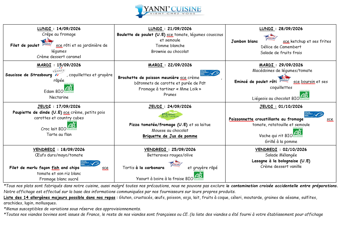 Menu 2