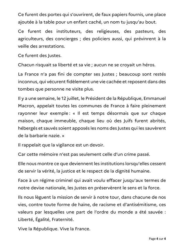 Message officiel de la ministre des armees 4