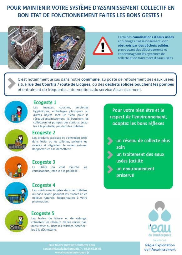 Sensibilisation ecogestes assainissement